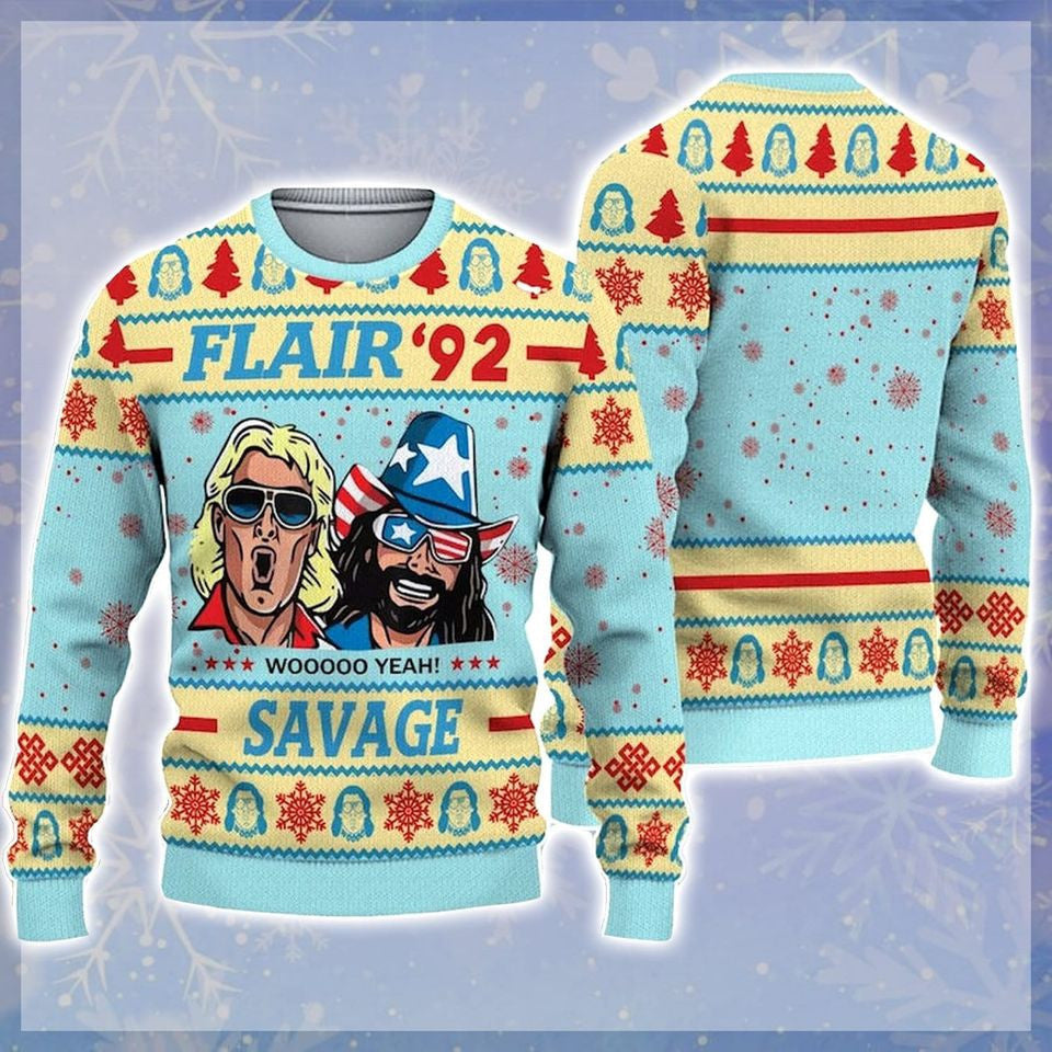 Flair 92 Savage Ugly Christmas Sweater – Moonbestprint