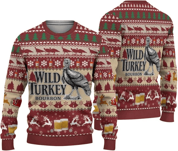 Wild Turkey Bourbon Ugly Sweater – Moonbestprint