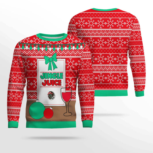 Jingle Juice Beverage Funny Ugly Christmas Sweater – Moonbestprint