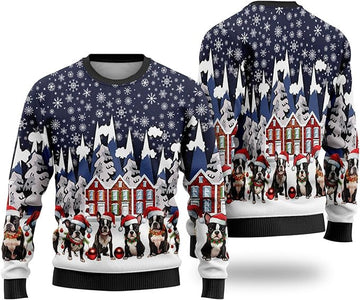 Boston Terrier Dog breed Ugly Christmas Sweaters – Moonbestprint