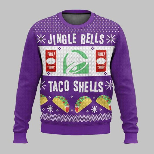 Jingle Bells Taco Shells Ugly Christmas Sweater – Moonbestprint