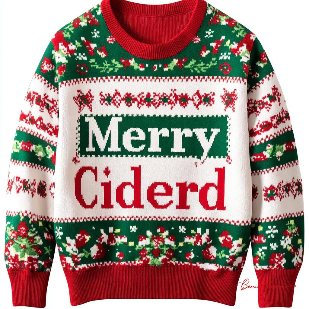 Merry Ciderd Ugly Christmas Sweater – Moonbestprint
