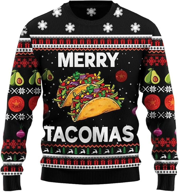 Merry Tacomas Ugly Christmas Sweater – Moonbestprint