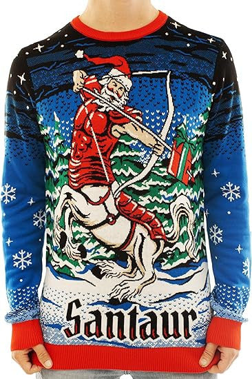 Santa Santaur Ugly Christmas Sweater – Moonbestprint