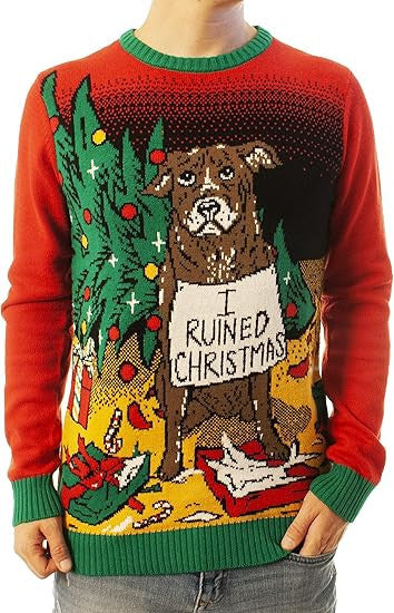 Dog Shaming I ruined Christmas Ugly Christmas Sweater – Moonbestprint