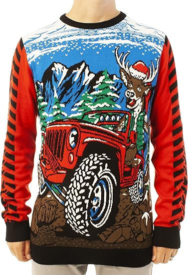 Reindeer Off Roading Ugly Christmas Sweater – Moonbestprint