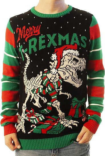 Merry T-rexmas Ugly Christmas Sweater – Moonbestprint
