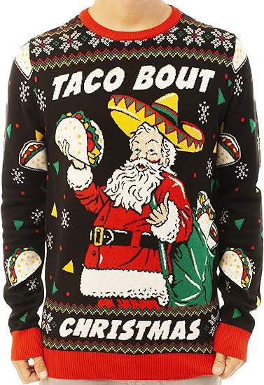 Santa Taco Bout Christmas Ugly Christmas Sweater – Moonbestprint