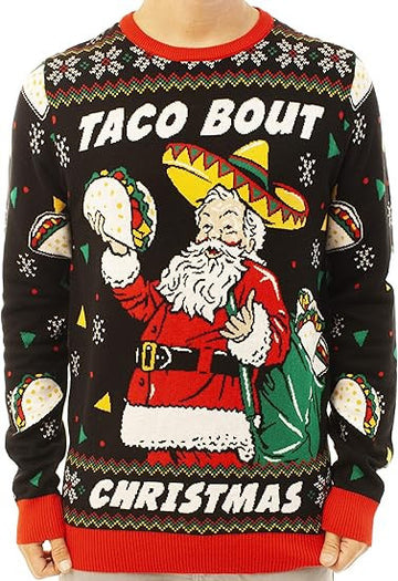 Santa Taco Bout Christmas Ugly Christmas Sweater – Moonbestprint