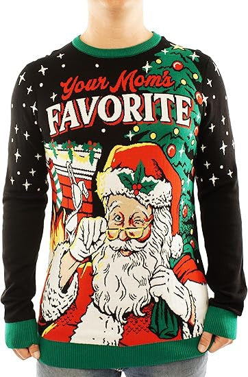 Santa Your Mom's Favorite Ugly Christmas Sweater – Moonbestprint