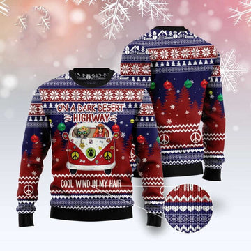 Elephant Hippie Girl Ugly Christmas Sweater – Moonbestprint
