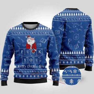 Merry Chemis-mas Science Ugly Christmas Sweater – Moonbestprint