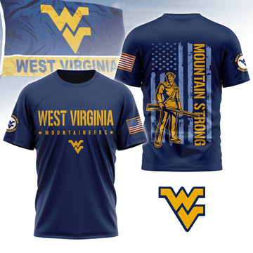 PREMIUM West Virginia Mountaineers 3D SHIRT PMN DCP | GG49 Moonbestprint