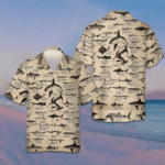 Different Types Of Sharks Hawaiian Shirt Shark Button Up Shirt Gifts For Adults – Moonbestprint