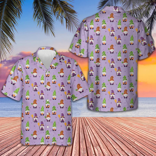 Happy Halloween Gnomes Hawaiian Shirt Cool Button Up Shirt Halloween Gift Ideas – Moonbestprint