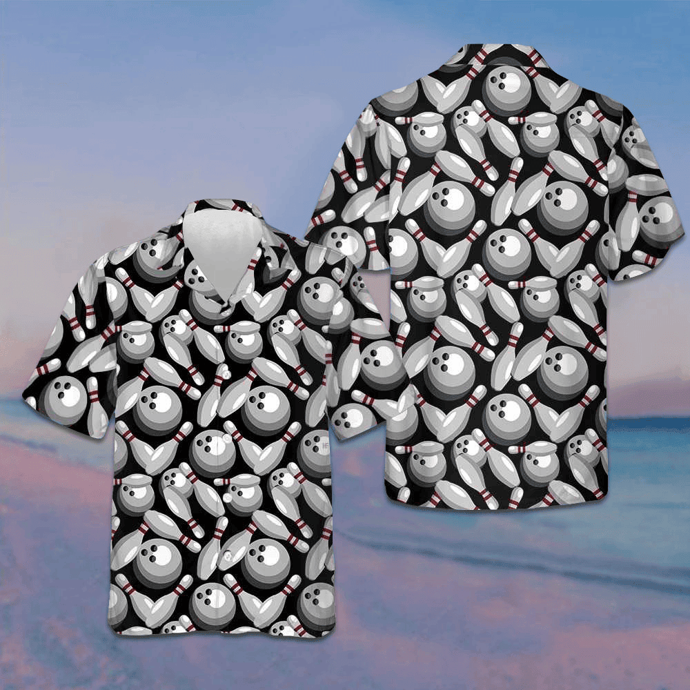 Bowling Pins And Balls Hawaiian Shirt Bowling Patterns Best Summer Shirts For Guys – Moonbestprint