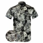 Bliss Vector V2 Black White Button Down Shirt Outdoor Hawaiian Tactical Shirt Christmas Gifts – Moonbestprint