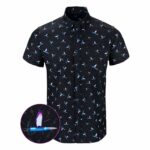 Hanguin Black Button Down Shirt Tactical Aloha Shirt Unique Christmas Gifts For Him – Moonbestprint