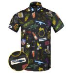 Bombs Away Button Down Shirt Hawaiian Tactical Aloha Print Shirt Birthday Gifts For Him – Moonbestprint