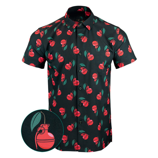 Cherry Bomb Button Down Shirt Hawaiian Tactical Button Down Gifts For Son In Law – Moonbestprint