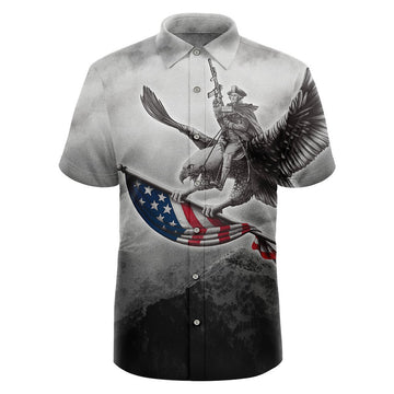 Ol' Americana Button Down Shirt Tactical Hawaiian Shirt Xmas Gifts For Father – Moonbestprint