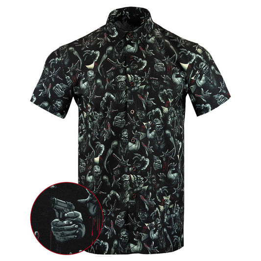 Outbreak Button Down Shirt Tactical Hawaiian Shirt Gifts For Brother In Law – Moonbestprint