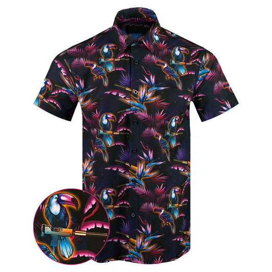 Cans And Toucans V2 Button Down Shirt Hawaiian Tactical Button Down Gifts For Father – Moonbestprint
