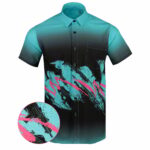 Jazz Black Button Down Shirt Tactical Hawaiian Shirt Gifts For Gun Lovers – Moonbestprint