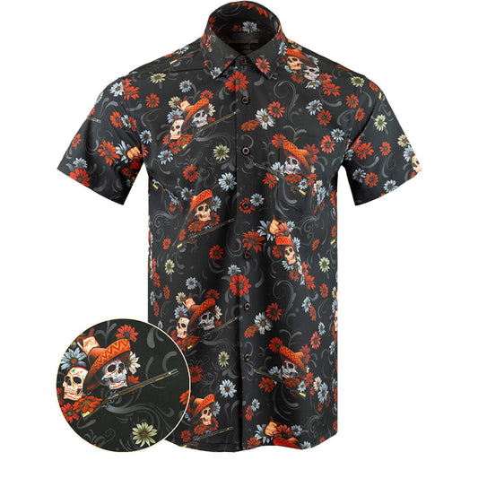 Cinco De Retro Button Down Shirt Tactical Aloha Print Shirt Birthday Presents For Dad – Moonbestprint