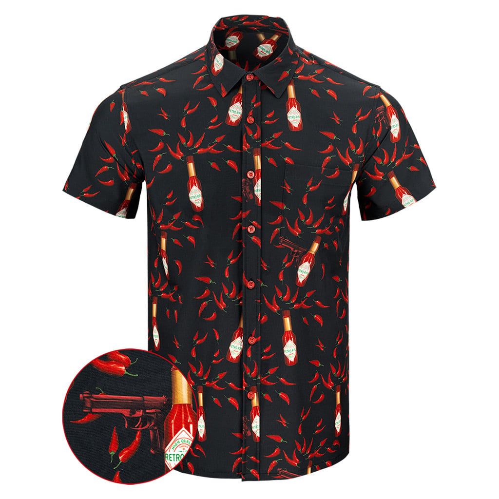 Hot Cap Button Down Shirt Concealed Carry Hawaiian Shirt Birthday Ideas For Dad – Moonbestprint