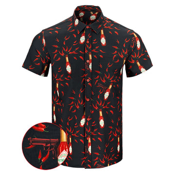 Hot Cap Button Down Shirt Concealed Carry Hawaiian Shirt Birthday Ideas For Dad – Moonbestprint