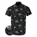 Los Muertos Button Down Shirt Gun Print Hawaiian Shirt Birthday Gift Ideas For Father – Moonbestprint