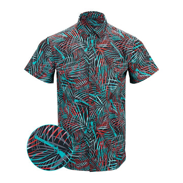 Breach Black Teal Button Down Shirt Tactical Hawaiian Shirt Gifts For Friends – Moonbestprint