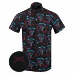 Black Beard Button Down Shirt Gun Print Hawaiian Shirt Xmas Presents For Son – Moonbestprint