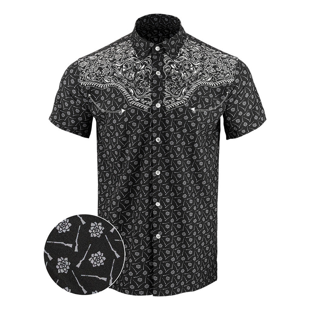 Old Silence Button Down Shirt Hawaiian Tactical Button Down Gifts Ideas For Gun Lovers – Moonbestprint