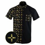 High Roller Split Gold Button Down Shirt Tactical Hawaiian Shirt Xmas Presents For Son – Moonbestprint