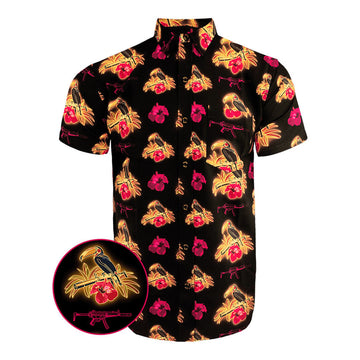 Cans and Toucans Button Down Shirt Deadair Silencers x Retro Rifle Collab Apparel Tactical Shirt – Moonbestprint