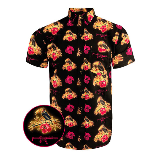 Cans and Toucans Button Down Shirt Deadair Silencers x Retro Rifle Collab Apparel Tactical Shirt – Moonbestprint