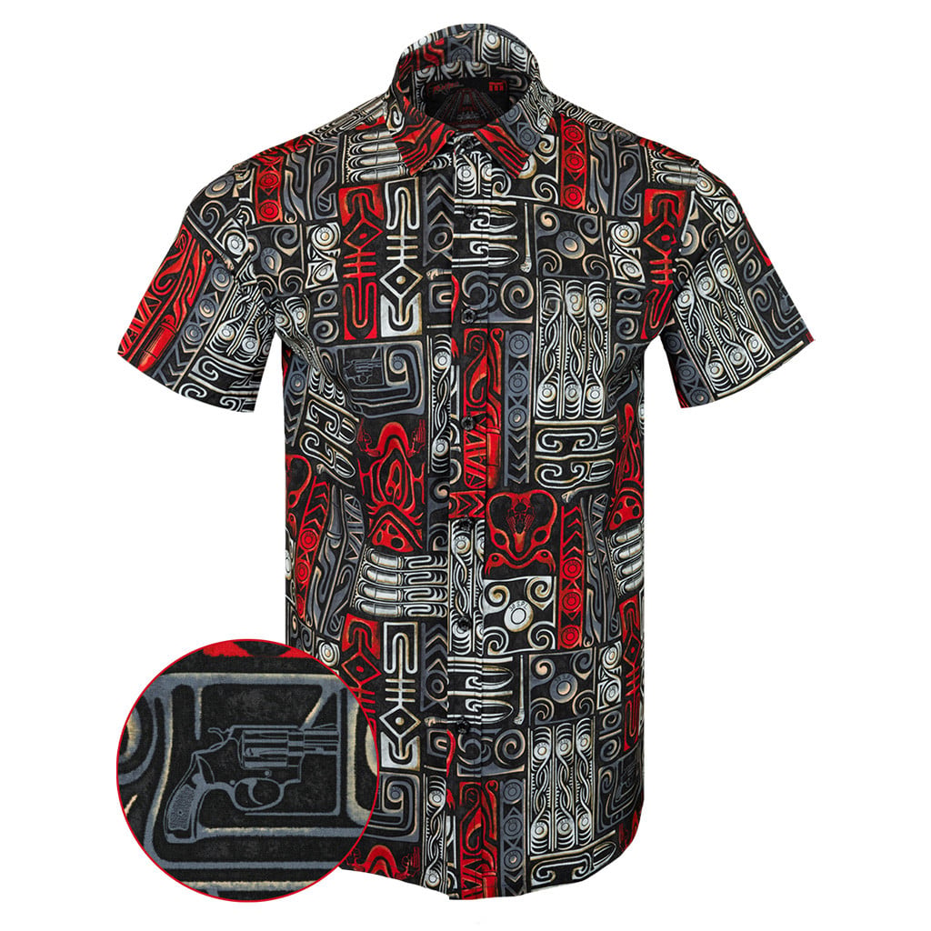 BTTF Button Down Shirt Concealed Carry Hawaiian Shirt Xmas Gifts For Him – Moonbestprint