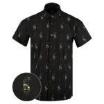 Jolly Roger Button Down Shirt Skull Gun Print Hawaiian Shirt Birthday Gift For Father – Moonbestprint