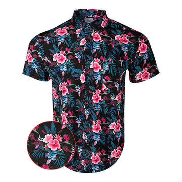 Hibiscus Tropics Button Down Shirt Tactical Shirt Hawaii Style Gifts For Gun Lovers – Moonbestprint