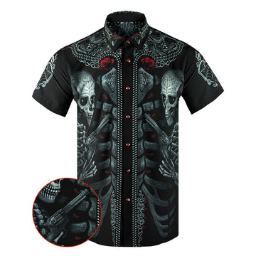 Respeto Button Down Shirt Concealed Carry Hawaiian Shirt Cool Gifts For Gun Lovers – Moonbestprint