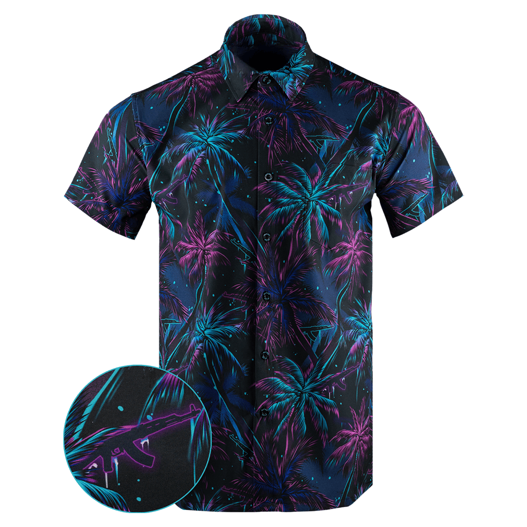 Ak'S And Vacays V2 Button Down Shirt Concealed Carry Hawaiian Shirt Christmas Present For Dad – Moonbestprint