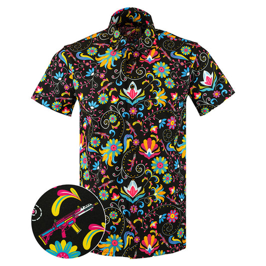 Flores De Mayo Button Down Shirt Tactical Shirt Hawaii Style Best Christmas Gifts For Dad – Moonbestprint