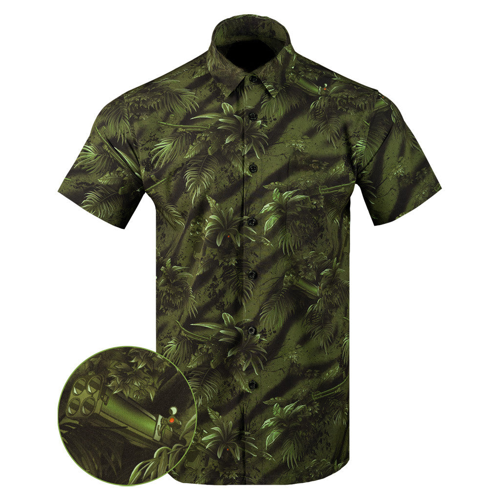 Commando Button Down Shirt Outdoor Hawaiian Tactical Shirt Presents For Boyfriend – Moonbestprint