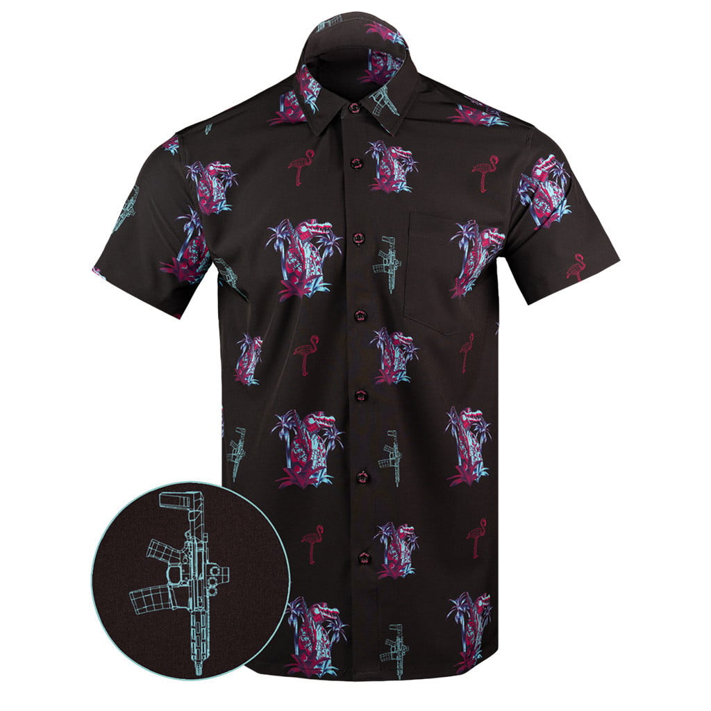 Gator Boi Button Down Shirt Gun Print Hawaiian Shirt Good Christmas Gifts For Men – Moonbestprint