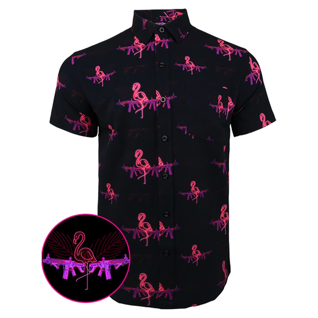Anniversary 2 - Da Flamingo Button Down Shirt Tactical Hawaiian Shirt Best Gifts For Dad – Moonbestprint