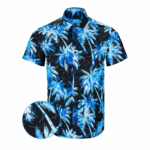 Ak'S And Vacays Black Blue Button Down Shirt Tactical Shirt Hawaii Style Gifts For Dad – Moonbestprint