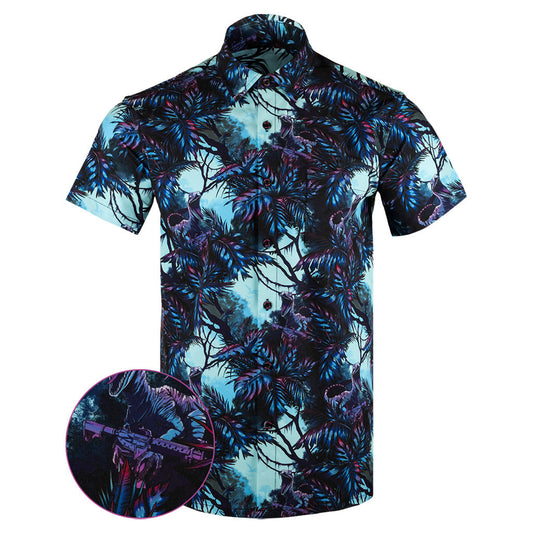 Prehistoric V2 Button Down Shirt Tactical Shirt Hawaii Style Great Gifts For Husband – Moonbestprint