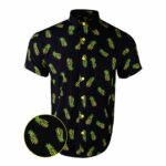 Pineapple Grenade Black Button Down Shirt Concealed Carry Hawaiian Shirt Gifts For Brother – Moonbestprint